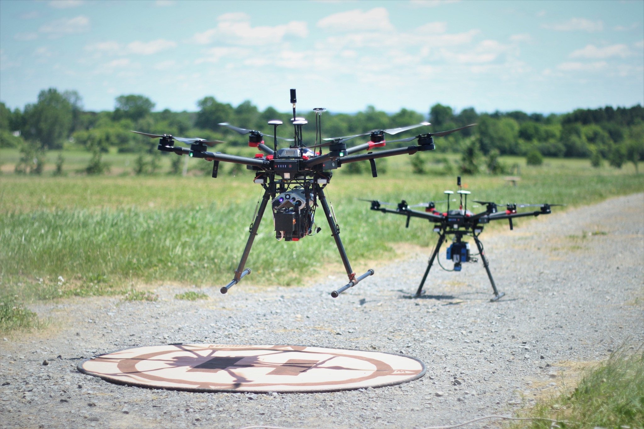 In-field data collection using a visible to near infrared (VNIR) hyperspectral UAS.
