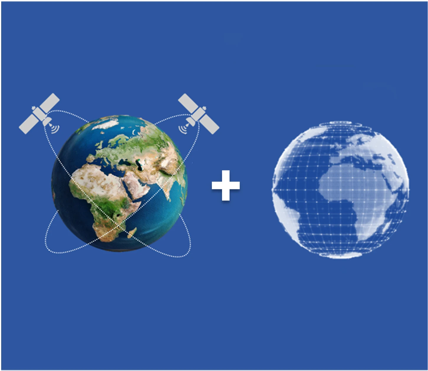 Satellite observations and physical simulation provide complementary views for sensor studies.